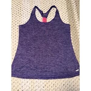 Avia Purple Racerback Athletic Tank Top with Pink Detail
